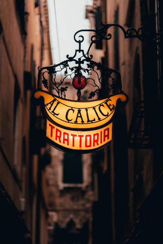 Al Calice Trattoria signboard